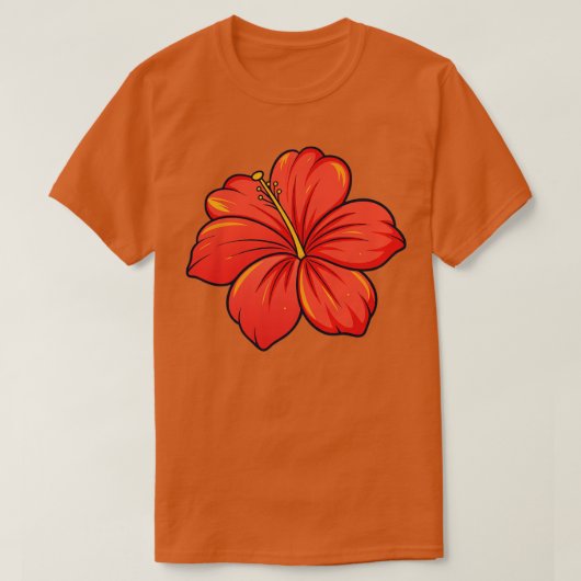 Hibiscus TShirt 30 (Design voorkant)
