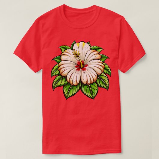 Hibiscus TShirt 7 (Design voorkant)