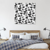 Hibiscus tuin canvas afdruk (Insitu (Slaapkamer))