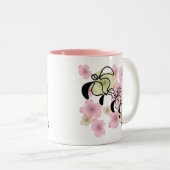 Hibiscus-Turtle-Family Tweekleurige Koffiemok (Voorkant rechts)