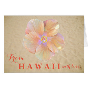 Hibiscus uit Hawaii met liefdestropische bloem