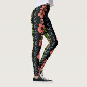 Hibiscus-ventilator met ananas leggings (Rechts)