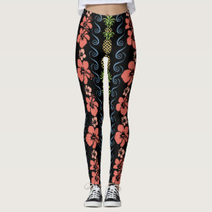 Hibiscus-ventilator met ananas leggings