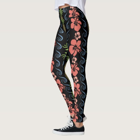 Hibiscus-ventilator met ananas leggings (Links)