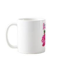 Hibiscus vierkante wandklok
