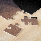 Hibiscus & Vlinder – Modern Bloem Botanisch Legpuzzel (Zijkant)