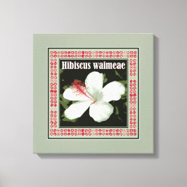 Hibiscus Waimeae Square Canvas Afdruk