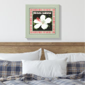 Hibiscus Waimeae Square Canvas Afdruk (Insitu (Slaapkamer))