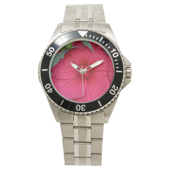 Hibiscus watch horloge (Voorkant)