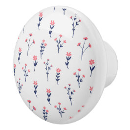 Hibiscus Waterverf Botanisch Bloeiend Naadloos Keramische Knop