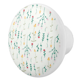 Hibiscus Waterverf Botanisch Bloeiend Naadloos Keramische Knop