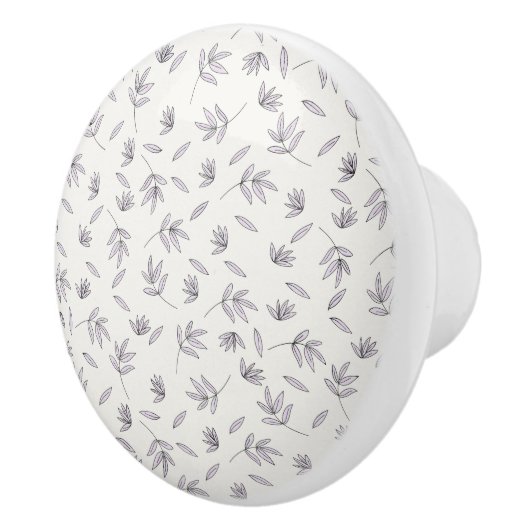 Hibiscus Waterverf Botanisch Bloeiend Naadloos Keramische Knop (Rechts)