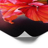 Hibiscus waterverf-stijl poster (Hoek)