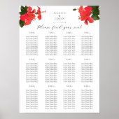 Hibiscus Wedding Poster zitplaatsen grafieken (Voorkant)