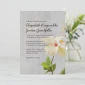  hibiscus Wedding-uitnodigingen Kaart (Staand voorkant)
