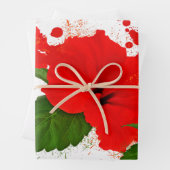 Hibiscus wrapper inpakpapier vel (In situ)