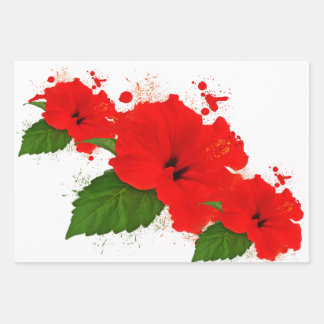 Hibiscus wrapper inpakpapier vel