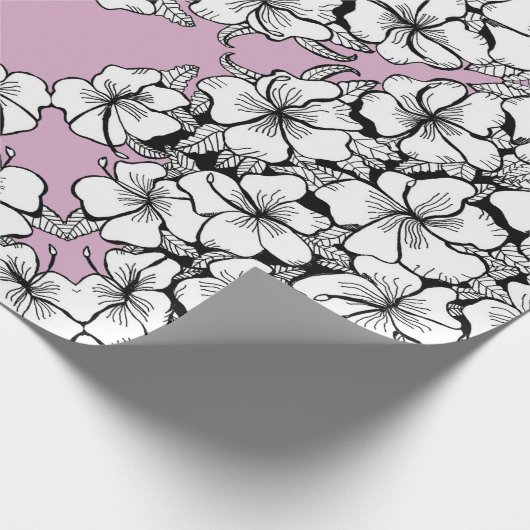 Hibiscus Wrapping Paper Cadeaupapier (Hoek)
