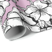 Hibiscus Wrapping Paper Cadeaupapier (Rol Hoek)