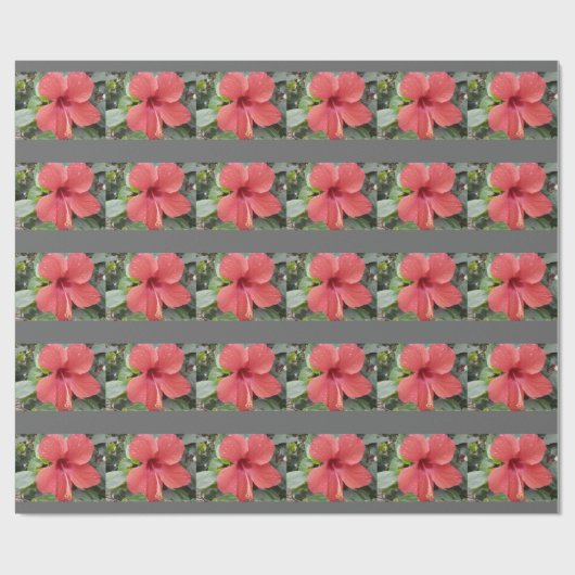 Hibiscus Wrapping Paper Cadeaupapier (Vlak)