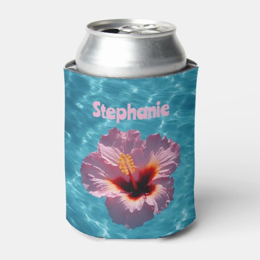 Hibiscus zomer blikjeskoeler (Blikje Voorkant)