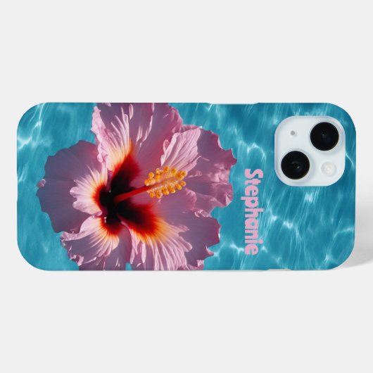Hibiscus zomer Case-Mate iPhone case (Achterkant (horizontaal))