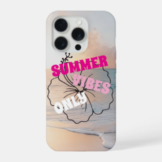 Hibiscus Zomer iPhone Hoesje 15 Pro Case