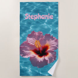 Hibiscus zomer strandlaken