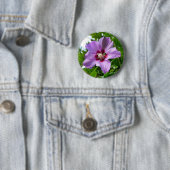 Hibiscusbadge Ronde Button 5,7 Cm (In situ)
