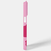 Hibiscusbloem Heet Roze met Groene Bladeren Case-Mate iPhone Case (Achterkant / Rechts)