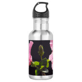 Hibiscusbloem in Profiel Waterfles (Voorkant)
