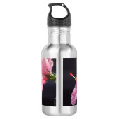 Hibiscusbloem in Profiel Waterfles (Achterkant)
