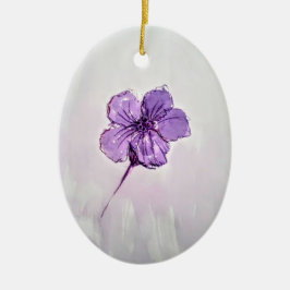 Hibiscusbloem Keramisch Ornament