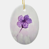 Hibiscusbloem Keramisch Ornament (Achterkant)
