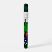 Hibiscusbloem met 2 Tiger Longwing vlinders iPhone Hoesje (Rechterkant)