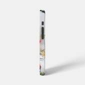 Hibiscusbloem met 2 tijger longwing vlinders iPhone hoesje (Linkerkant)