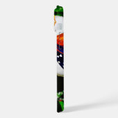 Hibiscusbloem met 2 tijger longwing vlinders iPhone hoesje (Linkerkant)