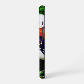 Hibiscusbloem met 2 tijger longwing vlinders iPhone hoesje (Linkerkant)