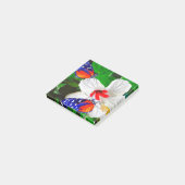 Hibiscusbloem met Tiger Longwing Post-It Notes (Schuin)