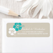 Hibiscusbloem | Retouradres Etiket (Insitu)