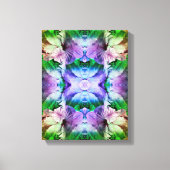 Hibiscusbloem vermenigvuldigd Abstract Canvas Afdruk (Voorkant)