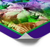 Hibiscusbloem vermenigvuldigd Abstract Poster (Hoek)