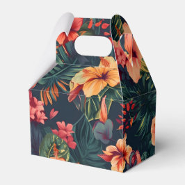 Hibiscusbloemen, een tropisch bloemmotief bedankdoosjes