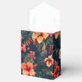 Hibiscusbloemen, een tropisch bloemmotief bedankdoosjes (Geopend)