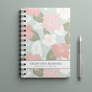 HIBISCUSBLOEMEN TROPISCHE BOTANISCHE PERSOONLIJKE PLANNER