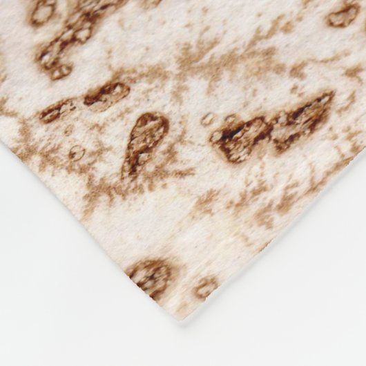 hibiscusschildpad fleece deken (Hoek)