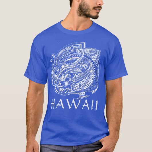 HIBISICUS POLYNESIAANSE STAM HAWAÏ Wat T-shirt (Voorkant)