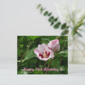 Hibiskus Hibiscus 50. Geburtstag Jubiläum Briefkaart (Staand voorkant)