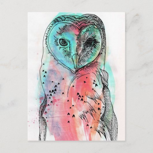 Hibou Briefkaart (Voorkant)