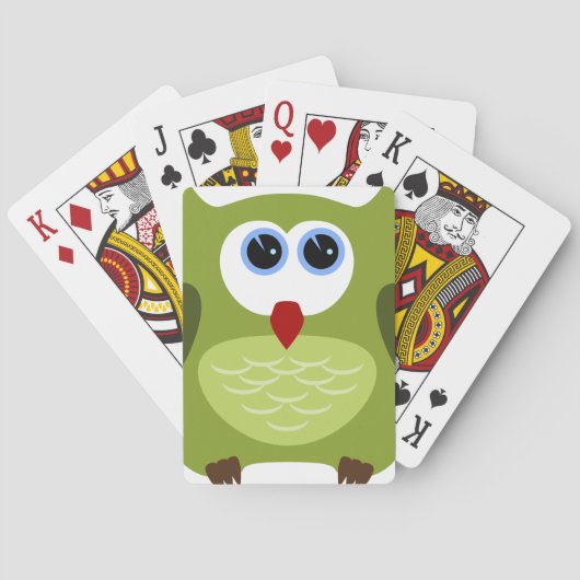 Hibou vert speelkaarten (Achterkant)